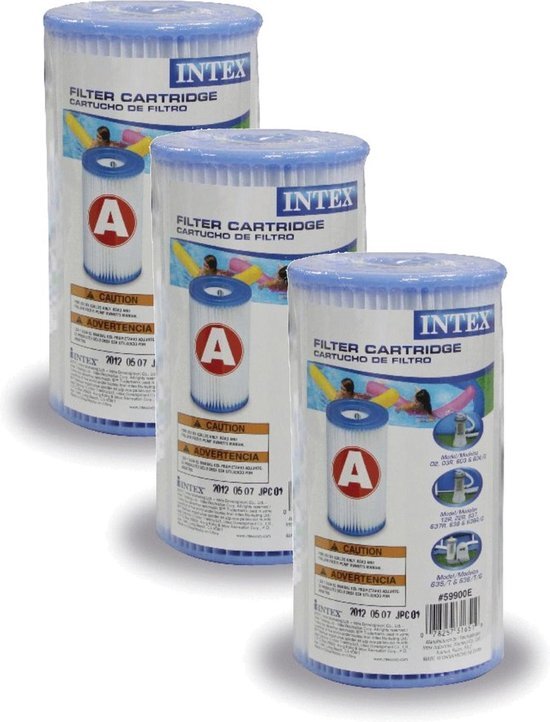 Intex filtercartridge klein 3-pack 29003