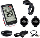 GPS Fietscomputer Sigma Rox 4.0 GPS HR + cadans set met overclamp Butler stuurhouder - wit