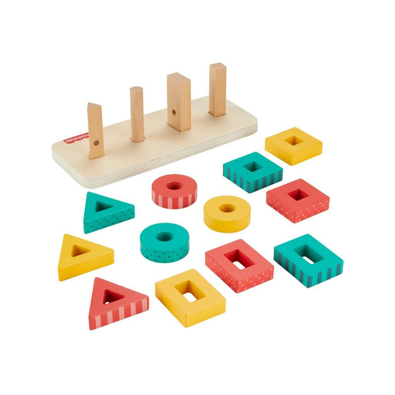 Fisher Price Houten Vormen Stapelen
