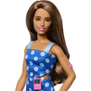 Barbie Fashionista Pop met Insulinepomp - Blue Polka Dot
