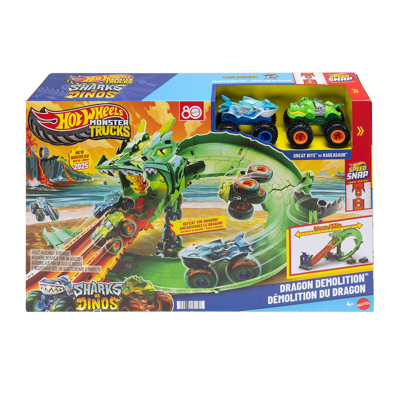 Hot Wheels Monster Trucks Haaien Tegen Dinos Lanceerset