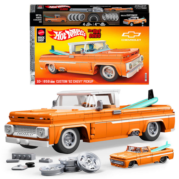 Mattel Brick Shop Hot Wheels Custom  AND apos;62 Chevy Pickup