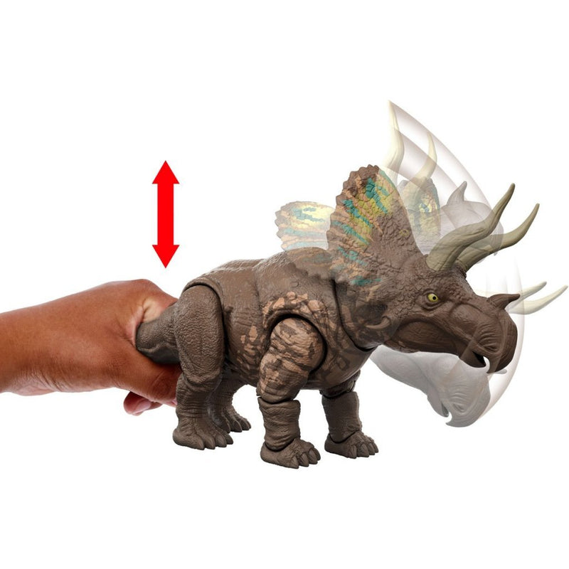 Mattel Jurassic World Movie Gigantic Action Eotriceratops 35.5 cm