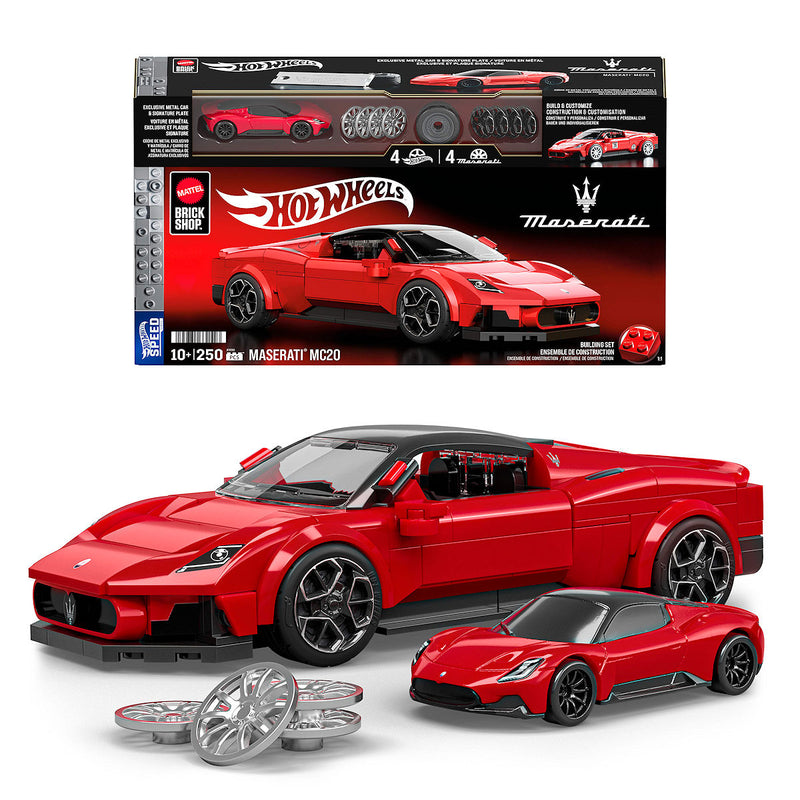 Mattel Brick Shop Hot Wheels Maserati MC20