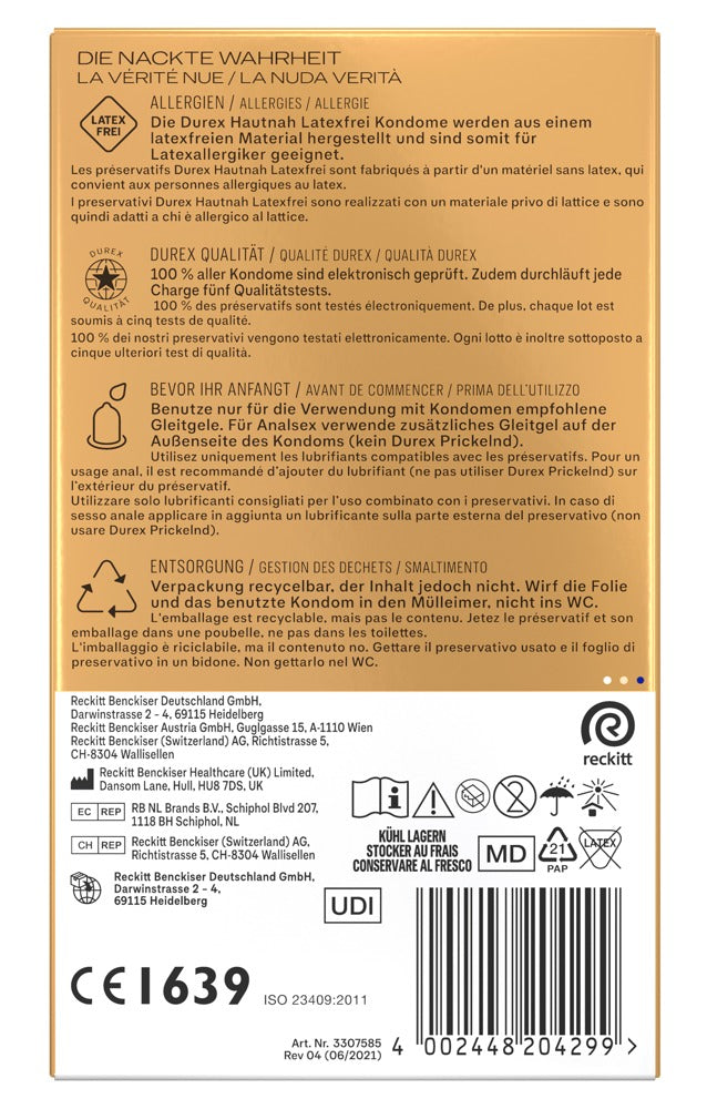 Durex Hautnah Latex-free x 10