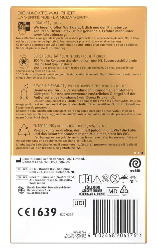 Durex Hautnah Extra Feucht x10