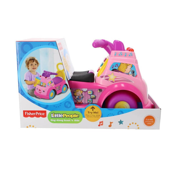 Fisher Price Little People Loopauto + Geluid Roze
