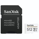 Sandisk High Endurance MicroSDXC Geheugenkaart 512GB Class 10 100 mb/s Wit