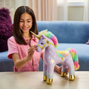 Unicorn Academy Knuffel Eenhoorn Wildstar 38 cm + Licht en Geluid