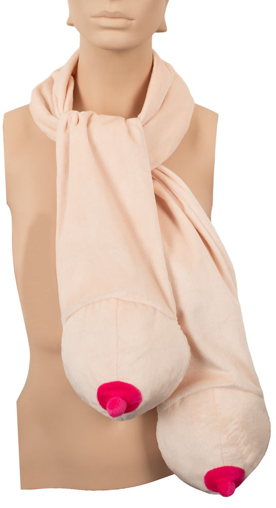 Scarf with two boobs