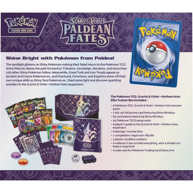 Pok&eacute;mon TCG Scarlet &amp; Violet 4.5 Paldean Fates Elite Trainer Box