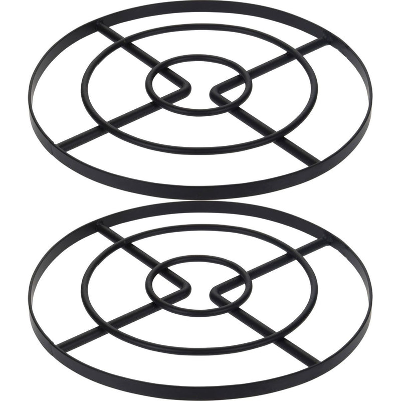 2x Pannenonderzetter - Ø 23 cm - Staal