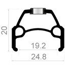 Achterwiel Rodi Connect 28" / 8/9/10 speed / 622 x 19 / met snelspanner en RVS spaken - zwart
