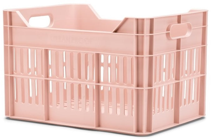 Gerecyclede Fietskrat Urban Proof Click 30 Liter - Pastelroze