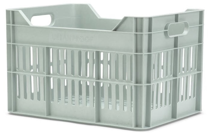 Click Fietskrat 30 liter Gerecycled Kunststof Misty Mint