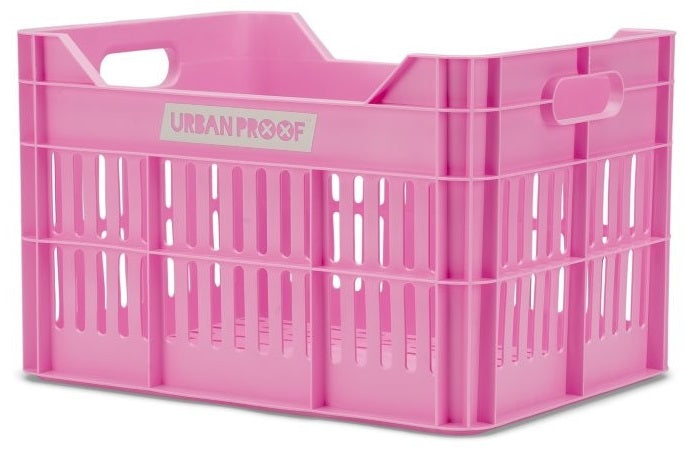 Gerecyclede Fietskrat Urban Proof Click 30 Liter - Felroze
