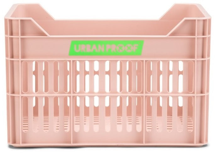 Gerecyclede Fietskrat Urban Proof Junior 15 Liter - Pastelroze