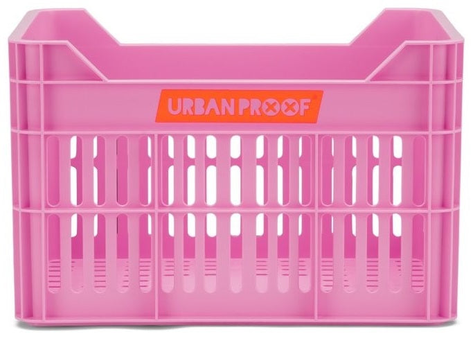 Gerecyclede Fietskrat Urban Proof Junior 15 Liter - Felroze