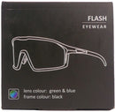 Fietsbril Kross Flash UV400 gepolariseerde lenzen - zwart frame