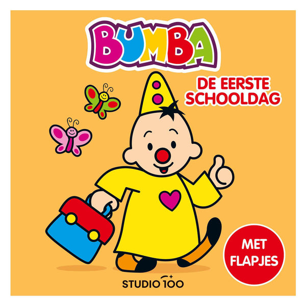 Bumba Kartonboek met Flapjes - De eerste schooldag