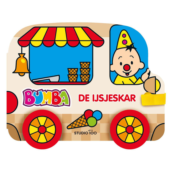 Bumba Kartonboek Met Wielen - De Ijsjeskar