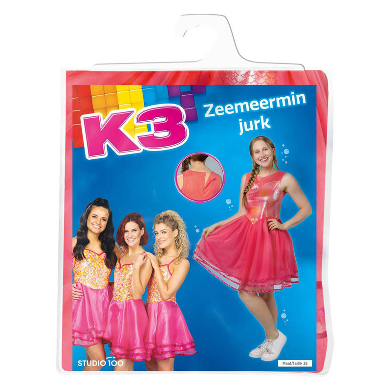 K3 Verkleedjurk Zeemeermin, Maat 38