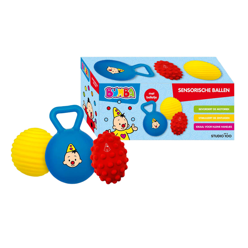 Bumba Sensorische Ballenset + Geluid 3 Stuks