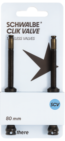 Tubeless ventiel Schwalbe SCV 80 mm (2 stuks)