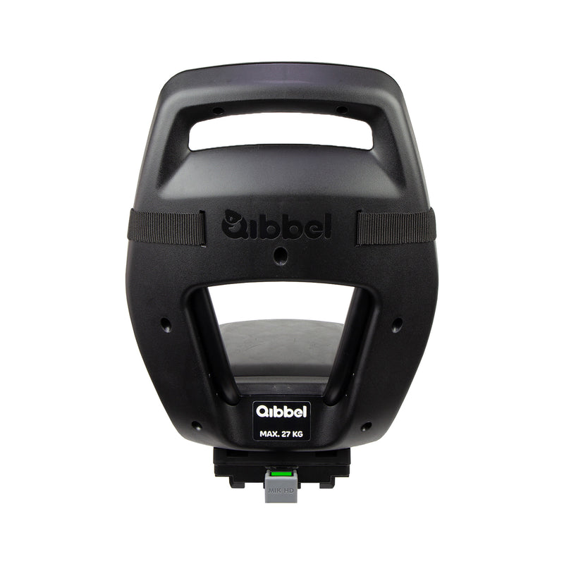 Kinderzitje achter Qibbel Junior 6+  -  MIK HD - met voetsteun en beschermplaat - Midnight Black