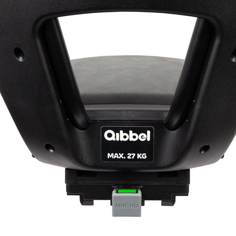 Kinderzitje achter Qibbel Junior 6+  -  MIK HD - met voetsteun en beschermplaat - Midnight Black