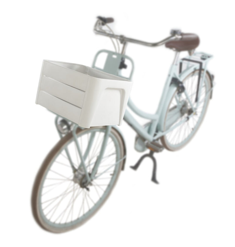 Fietskrat Mirage 'Klik  n Krat' - wit - 24L