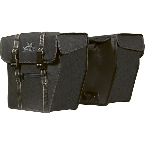 Dubbele fietstas Greenlands City 25 liter zwart
