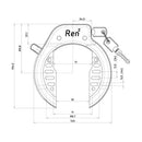 Ringslot Axa Ren 2 - zwart