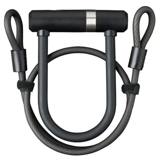 Beugelslot Axa Newton Mini Pro + Cable 100/10 - zwart