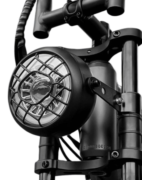 Fatbike koplamp IKZILIGHT Bulls-Eye - zwart