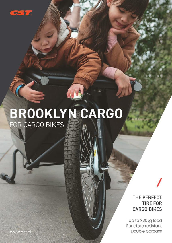Buitenband CST Brooklyn Pro Cargo 20 x 2.15 / 55-406 - zwart met reflectie