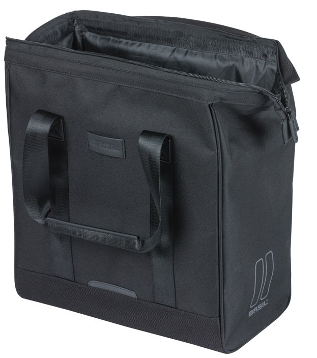 Fietsshopper Basil Grand MIK Hooks 23L 12 x 35 x 35 cm - zwart