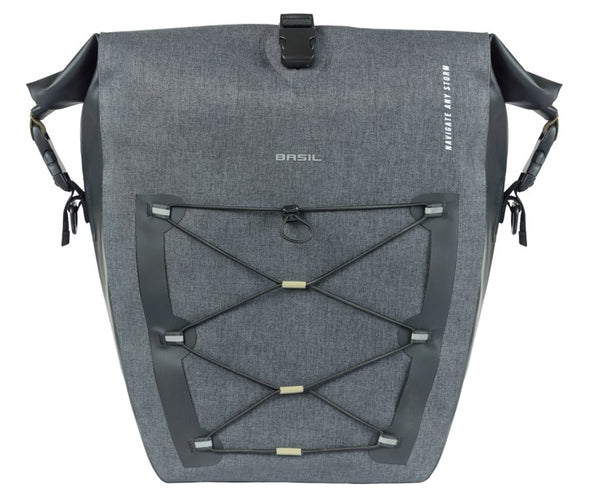 Enkele tas Basil Navigator Storm L MIK 25-31L 15 x 27 x 41 cm - zwart