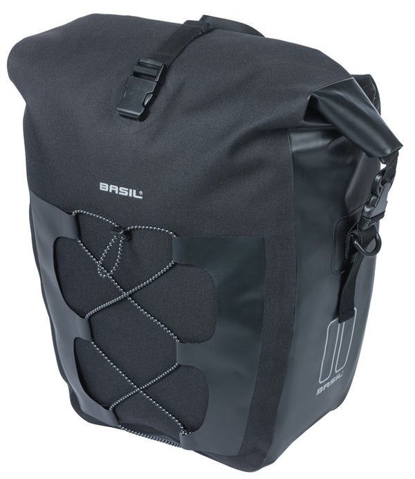Enkele tas Basil Navigator Waterproof L MIK 25-31L 14 x 26 x 42 cm - zwart