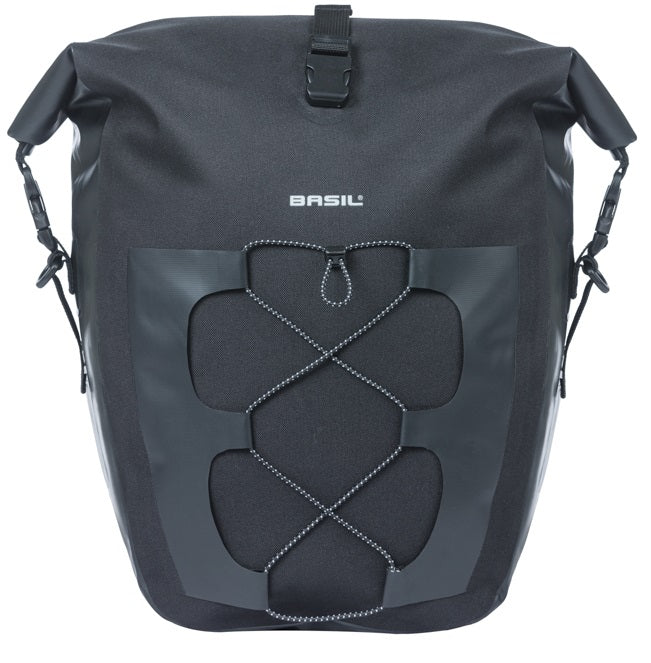 Enkele tas Basil Navigator Waterproof L MIK 25-31L 14 x 26 x 42 cm - zwart