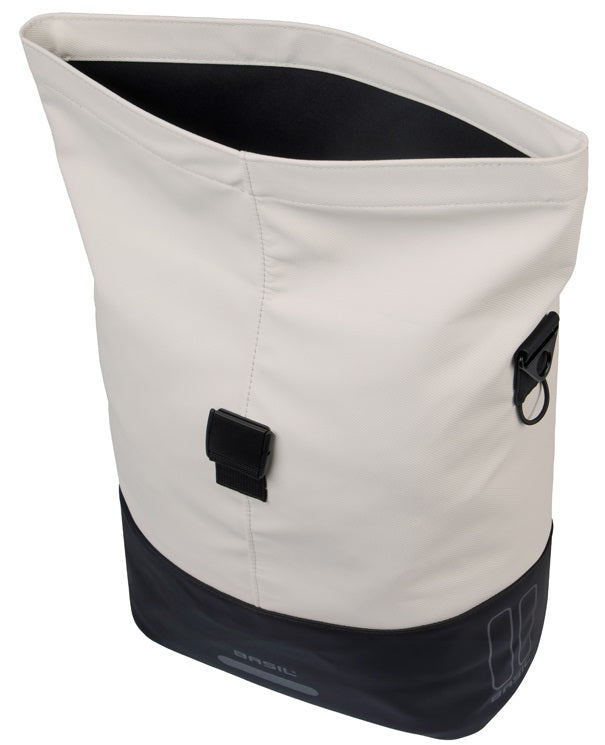 Cove shopper Basil MIK 14-16L 14 x 29 x 36 cm - zwart/wit