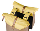 Dubbele fietstas Basil Vive 28-35L 14 x 30 x 38 cm - zand/geel