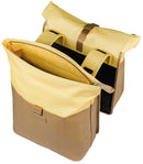 Dubbele fietstas Basil Vive 28-35L 14 x 30 x 38 cm - zand/geel