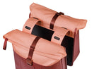 Dubbele fietstas Basil Vive 28-35L 14 x 30 x 38 cm - bordeaux/roze