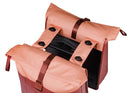 Dubbele fietstas Basil Vive MIK 28-35L 14 x 30 x 38 cm - bordeaux/roze