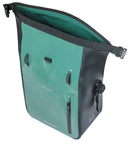 Enkele fietstas Basil Rivo M tarpaulin MIK 12-15L 14 x 25 x 38 cm - groen/zwart