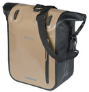 Enkele fietstas Basil Rivo M  tarpaulin MIK 12-15L 14 x 25 x 38 cm - zand/zwart