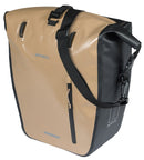 Enkele fietstas Basil Rivo L tarpaulin MIK 25-31L 14 x 28 x 43 cm - zand/zwart