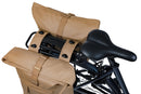 Dubbele fietstas Basil Brooklyn MIK 41L 14 x 30 x 37 cm - zand