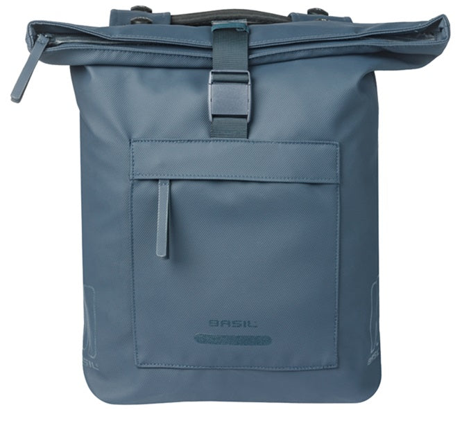 Dubbele fietstas Basil Brooklyn MIK 41L 14 x 30 x 37 cm - blauw